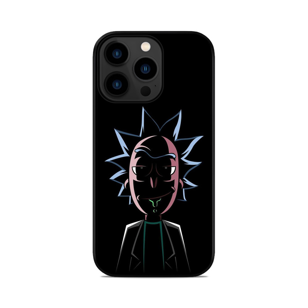 Чохол для iPhone, Samsung, Xiaomi, Huawei, Oppo, Realme Рік Морті Посмішка