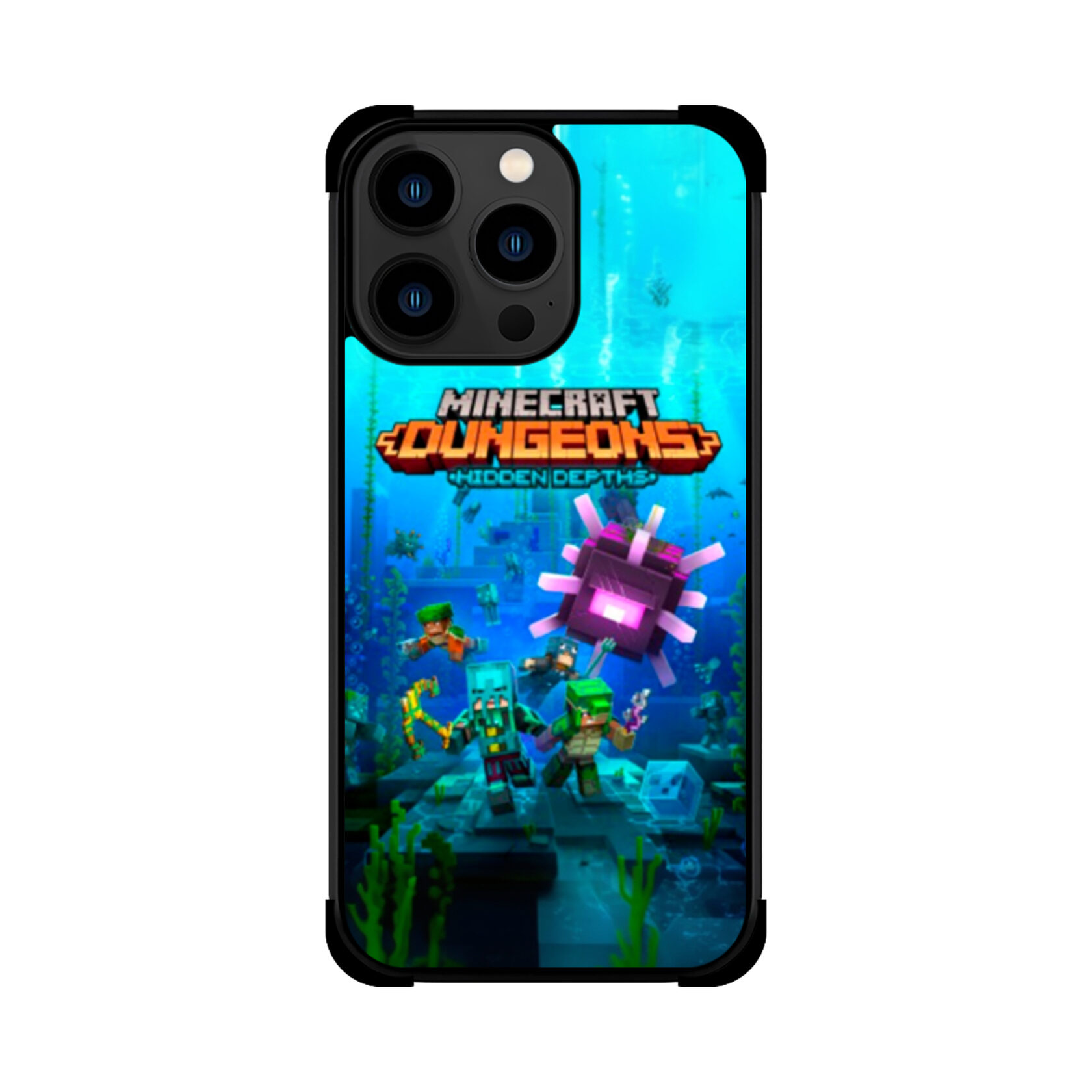 Протиударний чохол для iPhone Minecraft Dungeons Hidden Depths