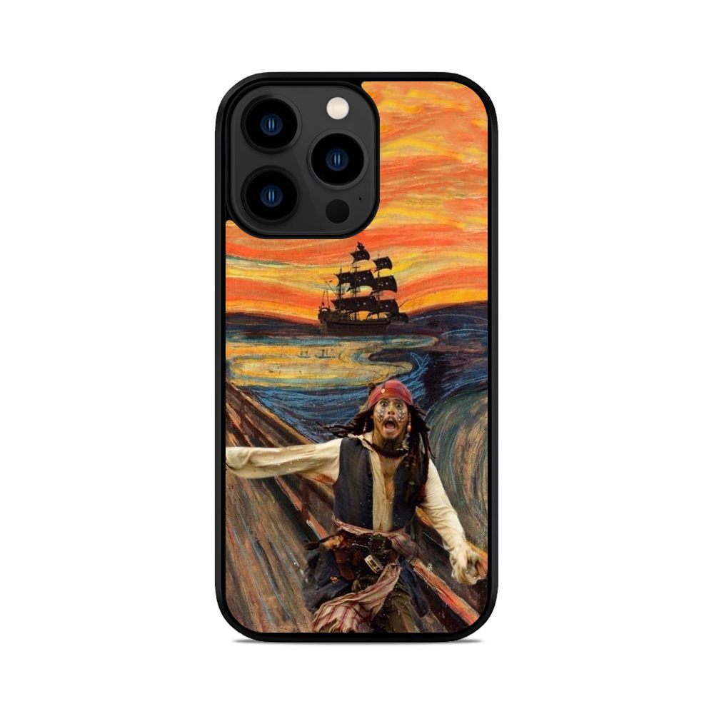 Чохол для iPhone, Samsung, Xiaomi, Huawei, Oppo, Realme Пірати Карибського Моря Джек Горобець