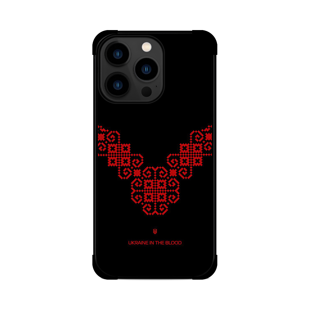 Протиударний чохол для iPhone Вишиванка Ukraine In The Blood