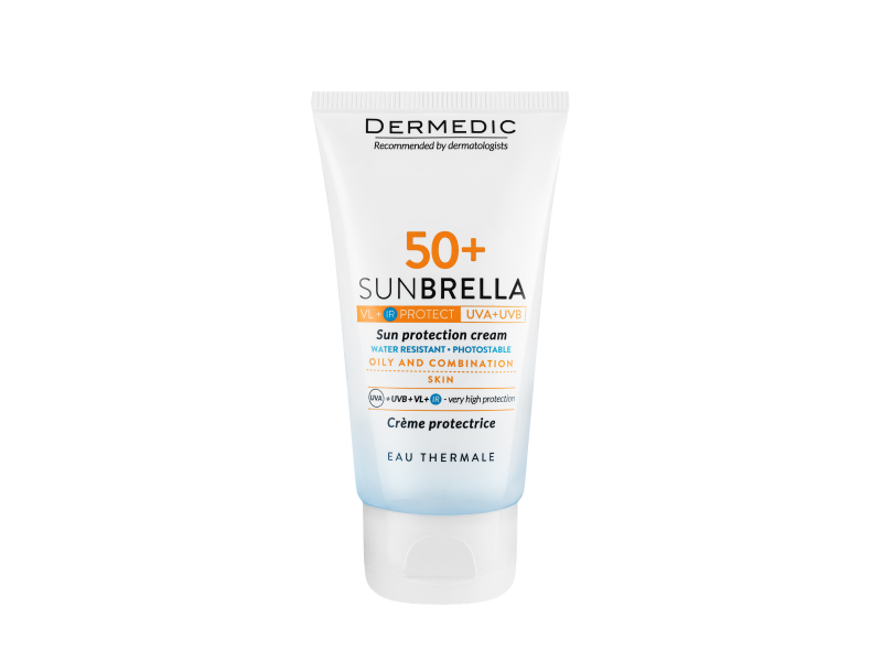 Dermedic SUNBRELLA Crema protectie solara SPF50 ten mixt/gras