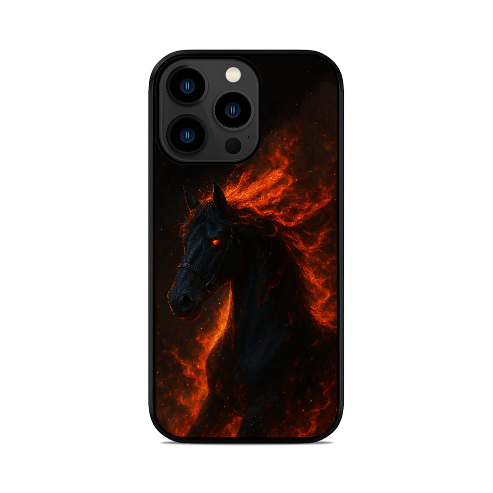 Чохол для iPhone, Samsung, Xiaomi, Huawei, Oppo, Realme ВОГНЯНИЙ КІНЬ