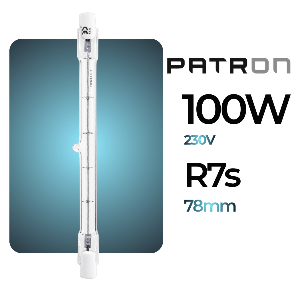 Linear R7s Halogen R7s 100W 230V Clear | PATRON