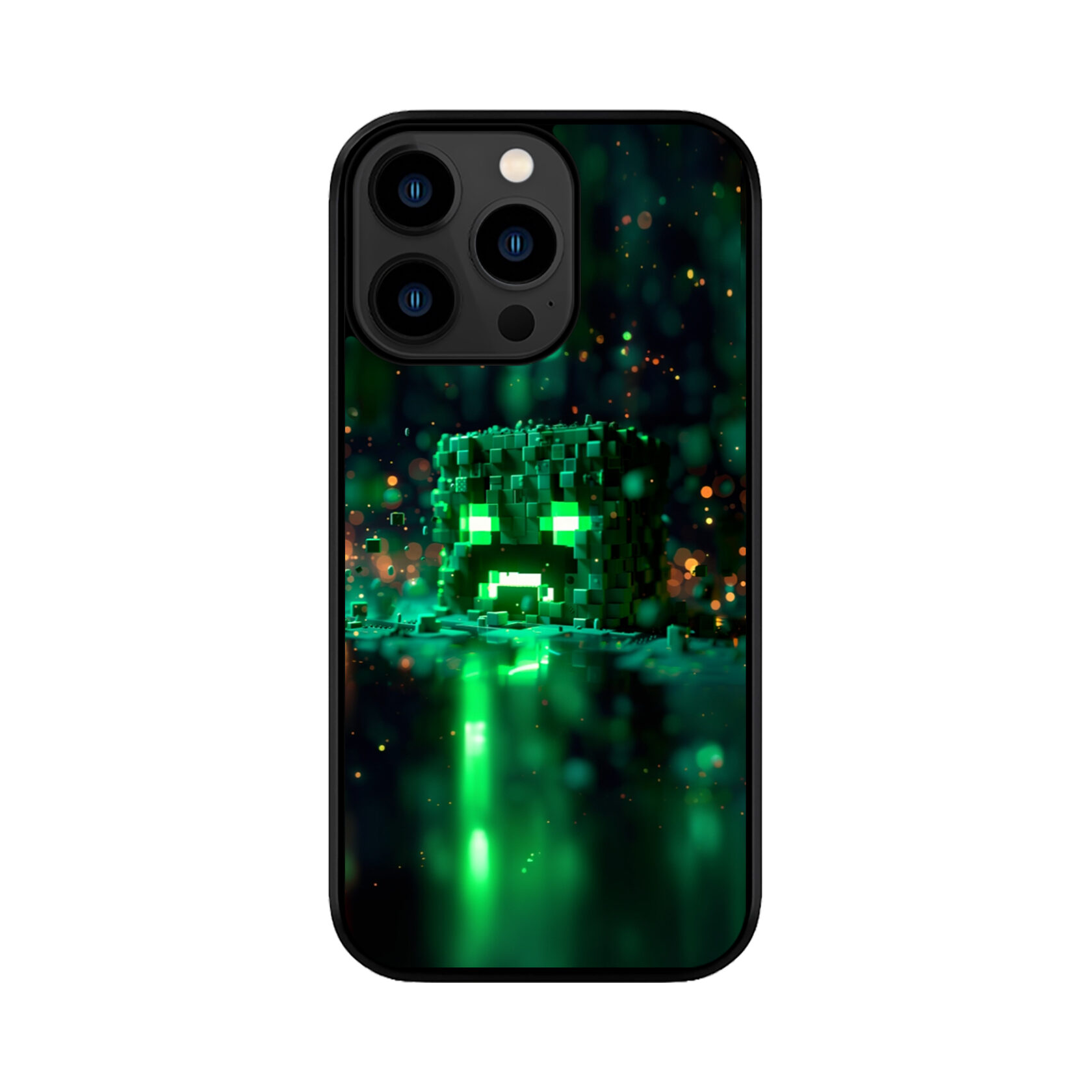 Чохол для iPhone, Samsung, Xiaomi, Huawei, Oppo, Realme ЛЕСТЕР Minecraft Creeper