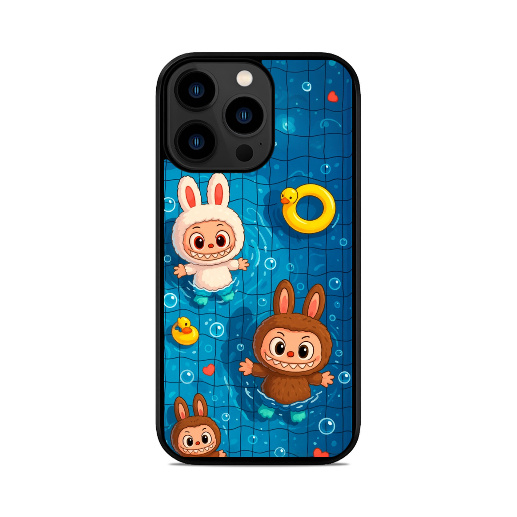 Чохол для iPhone, Samsung, Xiaomi, Huawei, Oppo, Realme LABUBU БАСЕЙН Лабубу