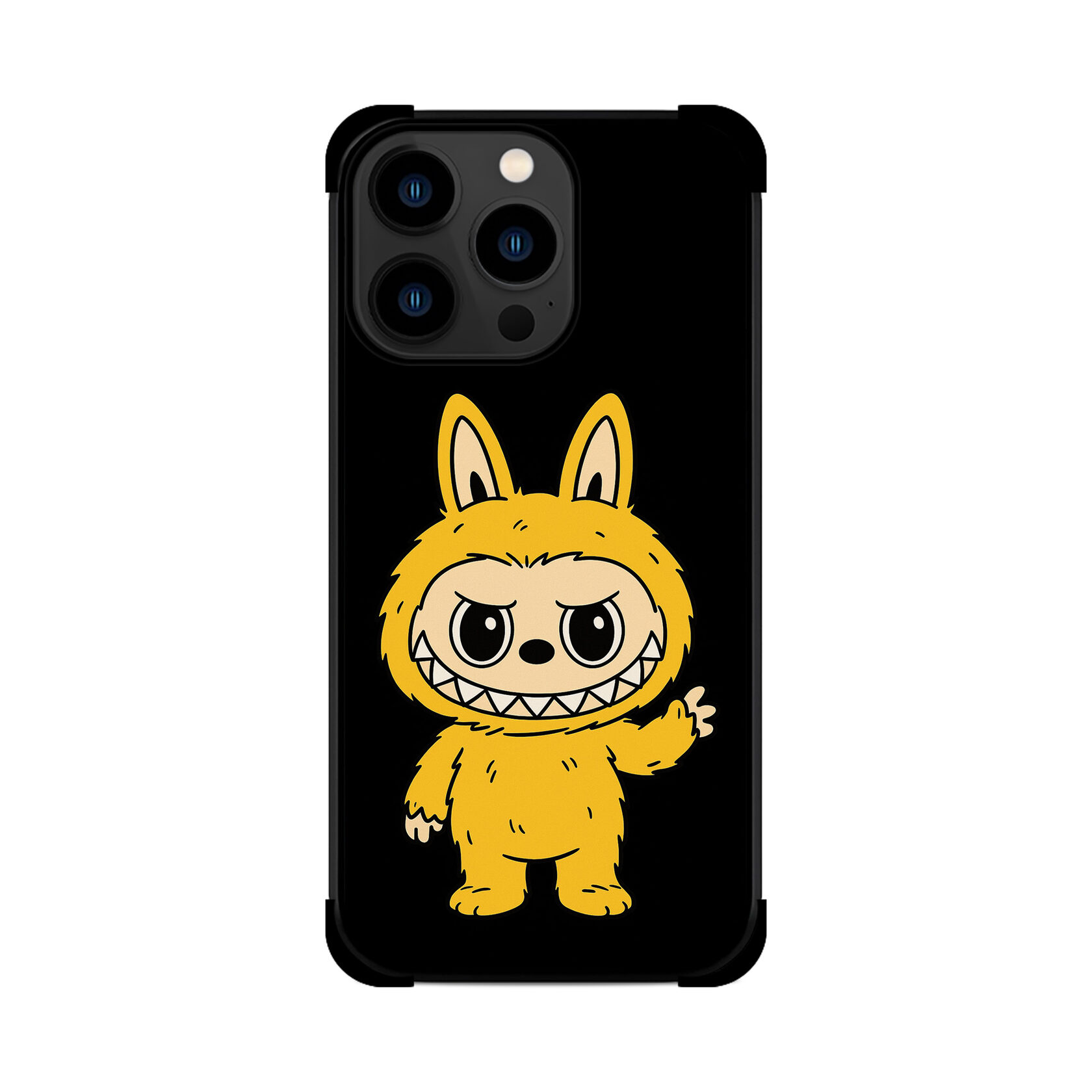 Протиударний чохол для iPhone LABUBU ЖОВТИЙ Лабубу