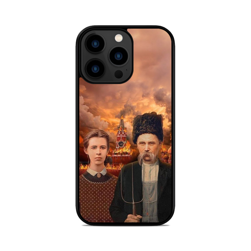 Чохол для iPhone, Samsung, Xiaomi, Huawei, Oppo, Realme палає московія Шевченко Українка