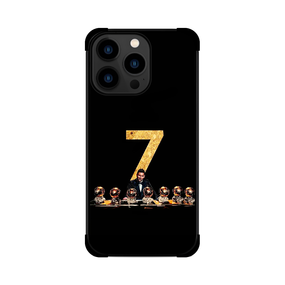 Протиударний чохол для iPhone Lionel Messi Золоті Мячі