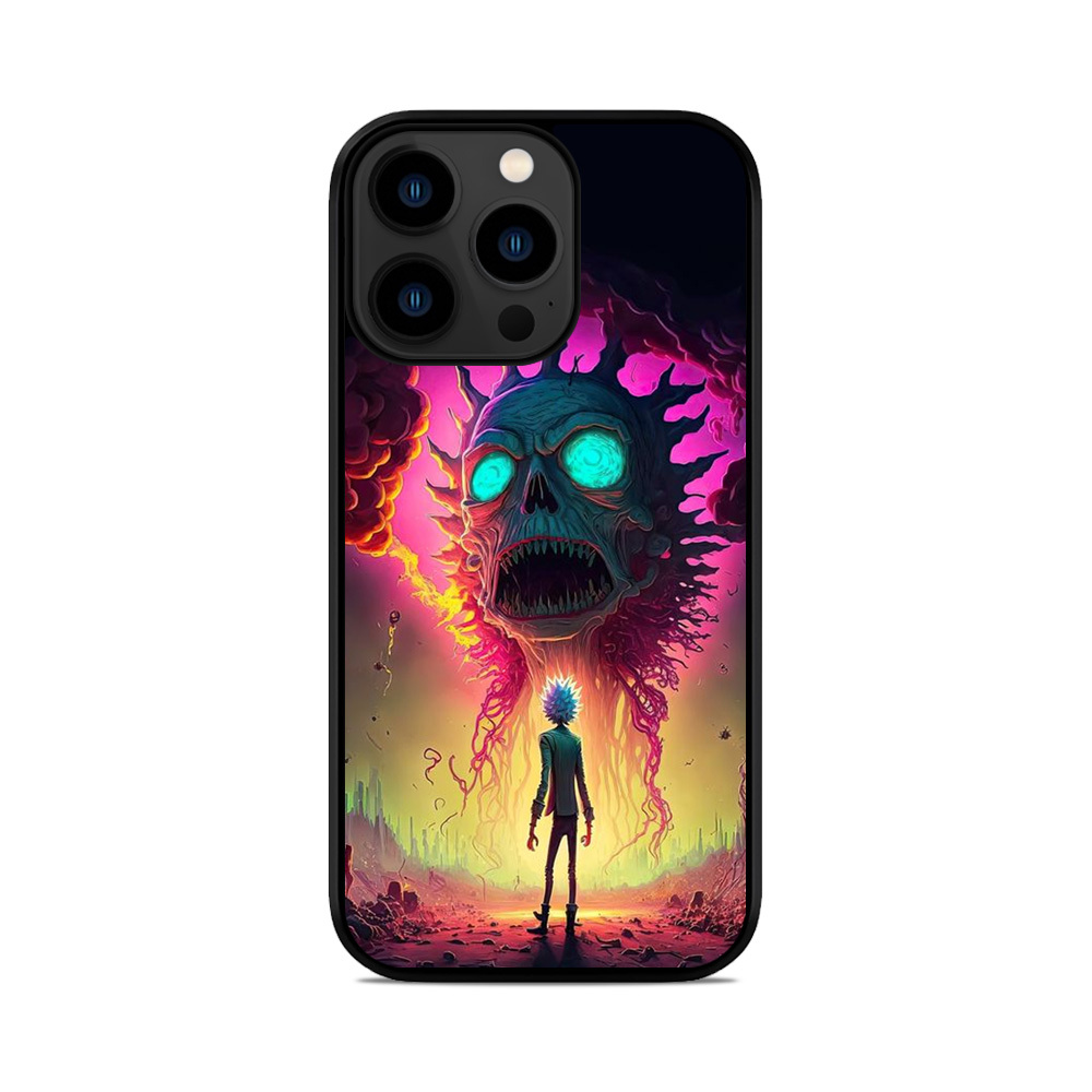 Чохол для iPhone, Samsung, Xiaomi, Huawei, Oppo, Realme Рік Морті Рік Череп