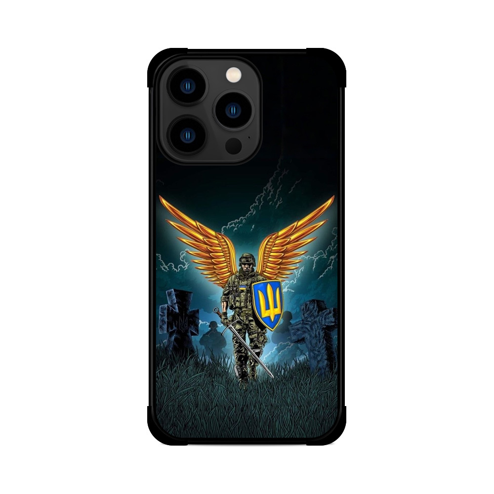 Протиударний чохол для iPhone ЗСУ Ангел