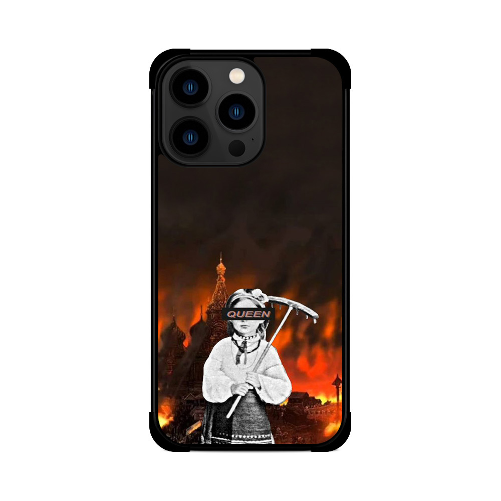 Протиударний чохол для iPhone палає московія Queen