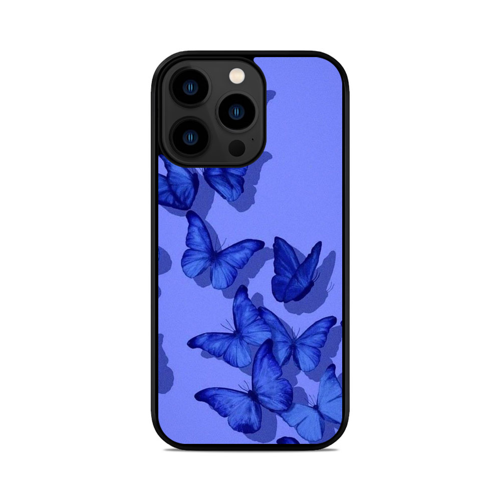 Чохол для iPhone, Samsung, Xiaomi, Huawei, Oppo, Realme Метелики Фіалкові