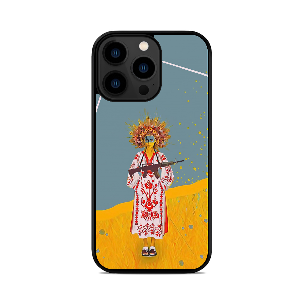 Чохол для iPhone, Samsung, Xiaomi, Huawei, Oppo, Realme Жінка Воїн Вишиванка