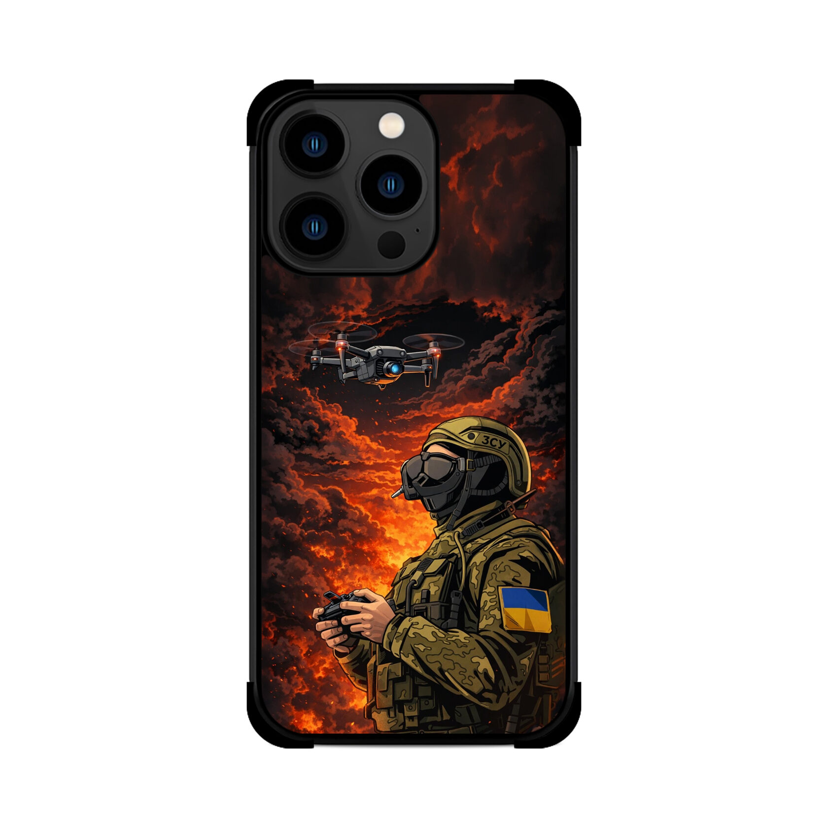 Протиударний чохол для iPhone ОПЕРАТОР ДРОНУ ЗСУ