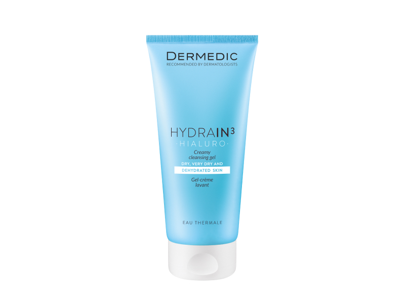 Dermedic HYDRAIN3 HIALURO Gel-crema p/u spalare ten uscat/sensibil