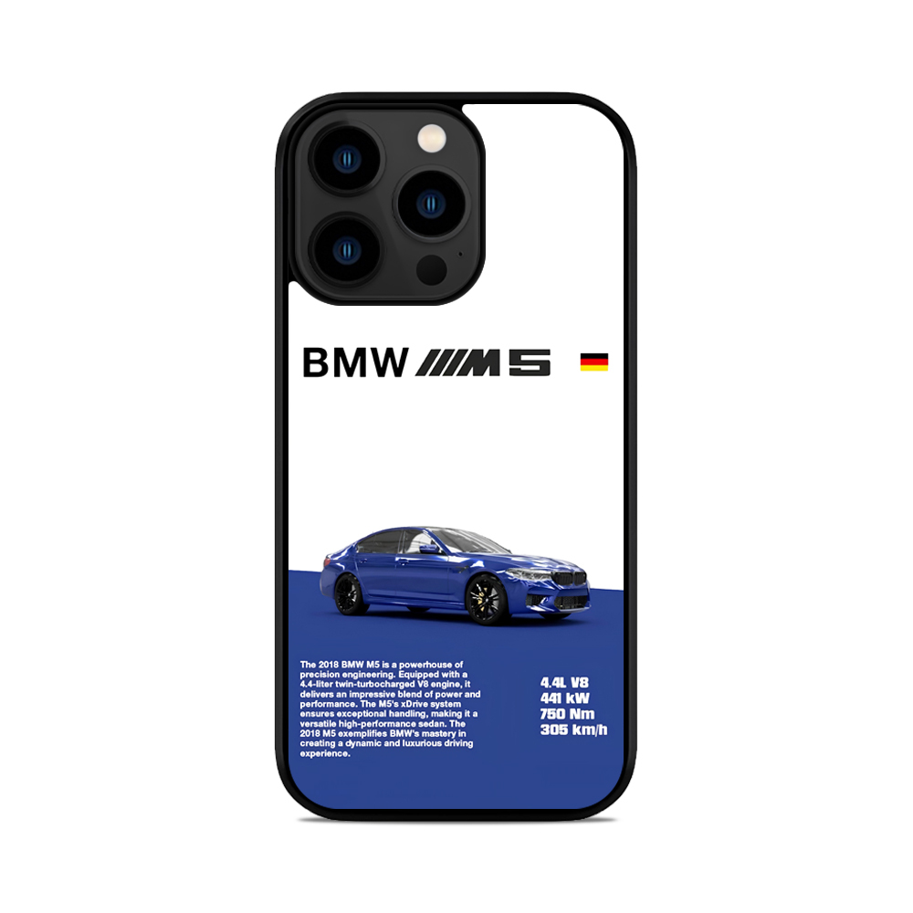 Чохол для iPhone, Samsung, Xiaomi, Huawei, Oppo, Realme BMW M5 Blue
