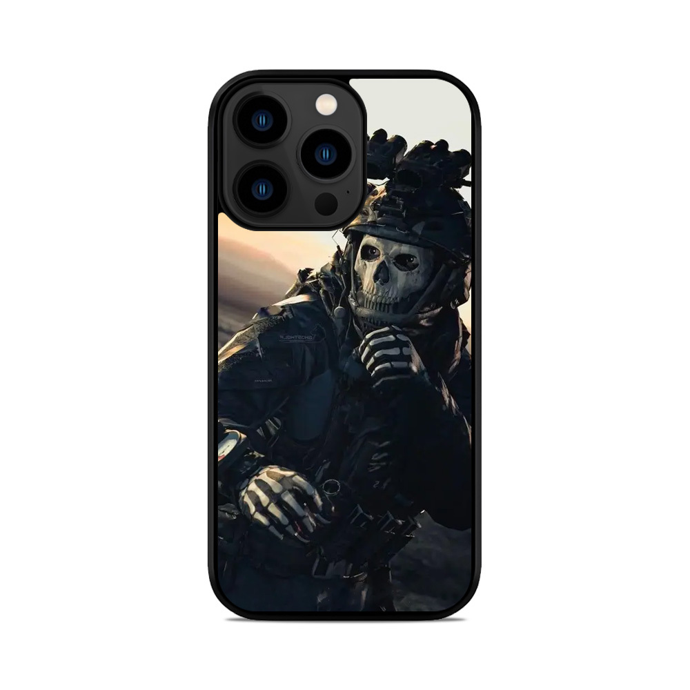 Чохол для iPhone, Samsung, Xiaomi, Huawei, Oppo, Realme callofduty GHOST Ніж