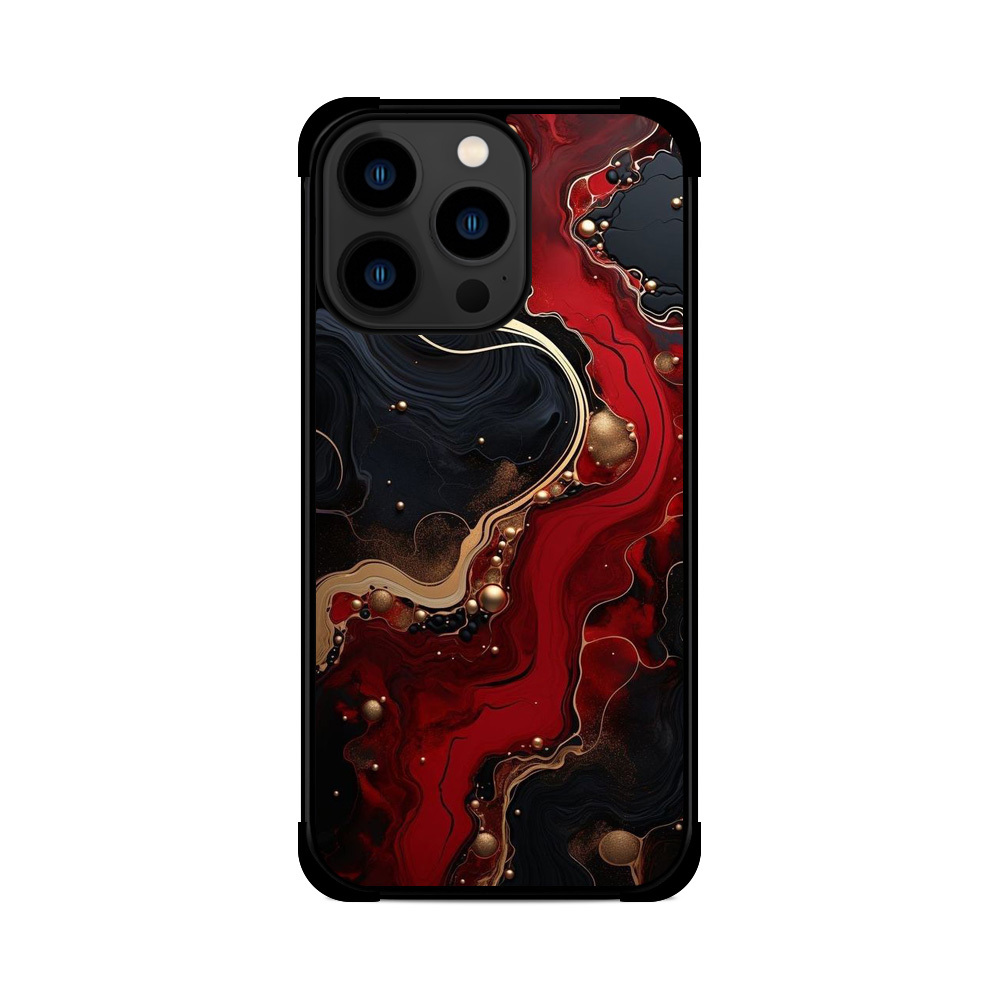 Протиударний чохол для iPhone мармур Кровянистий