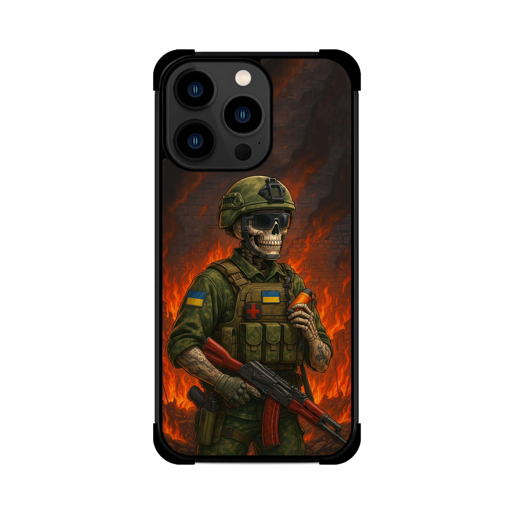 Протиударний чохол для iPhone БОЙОВИЙ МЕДИК ЗСУ