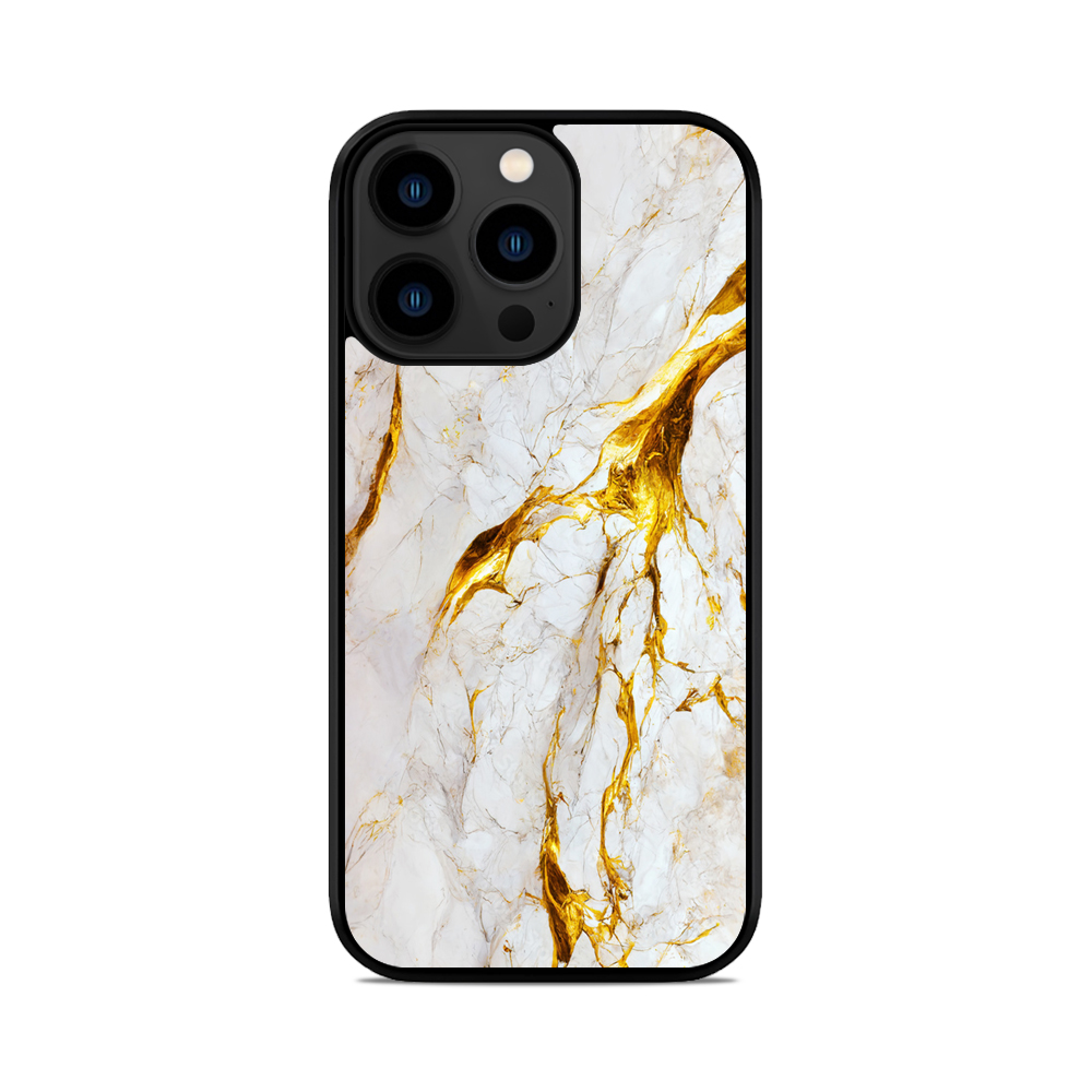 Чохол для iPhone, Samsung, Xiaomi, Huawei, Oppo, Realme Мармур білий золото