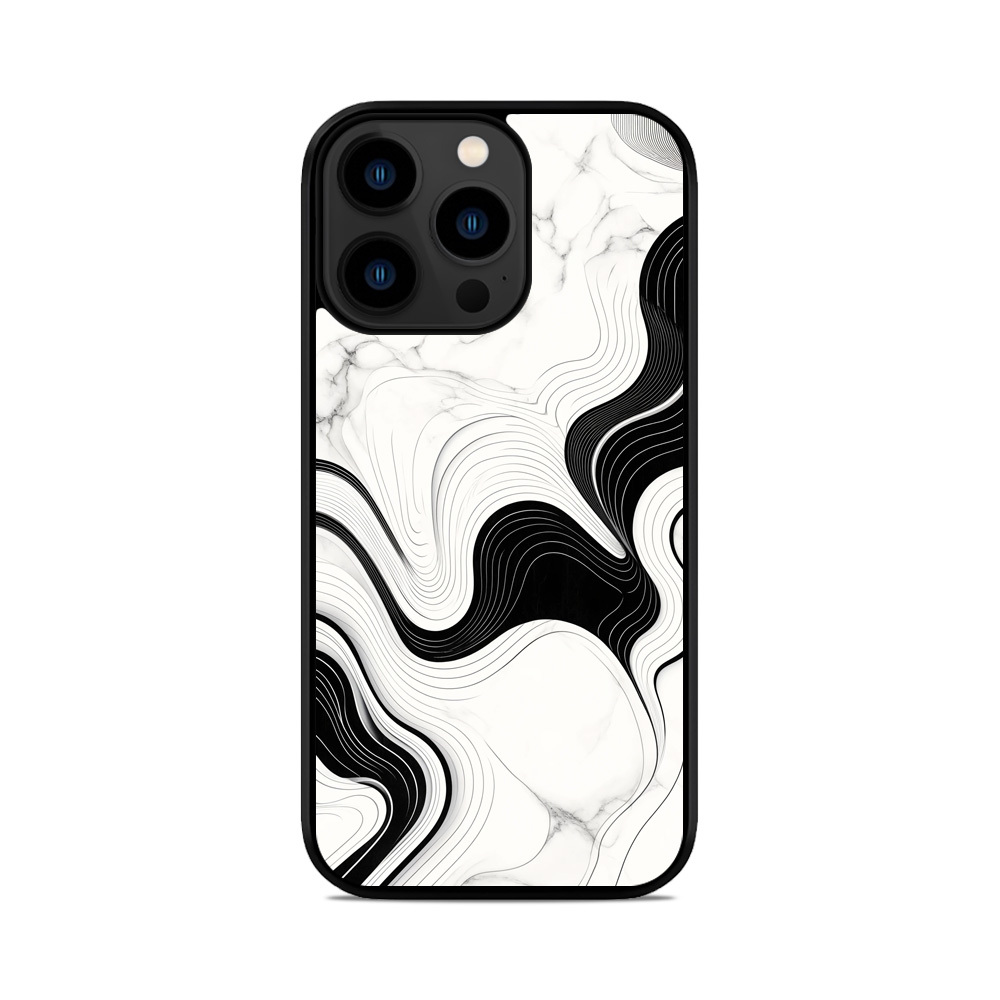 Чохол для iPhone, Samsung, Xiaomi, Huawei, Oppo, Realme мармур Контраст