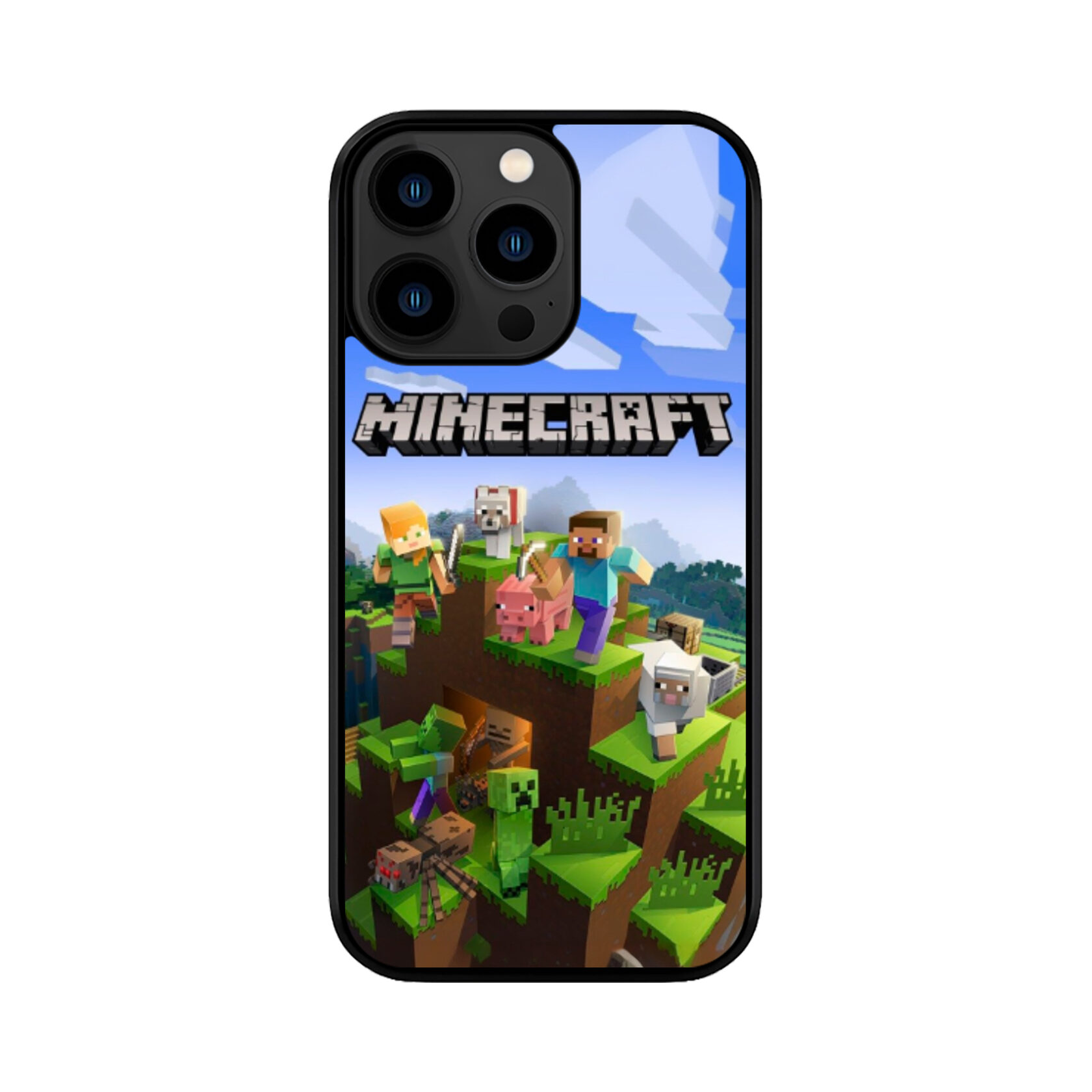 Чохол для iPhone, Samsung, Xiaomi, Huawei, Oppo, Realme ЛЕСТЕР Minecraft Друзі