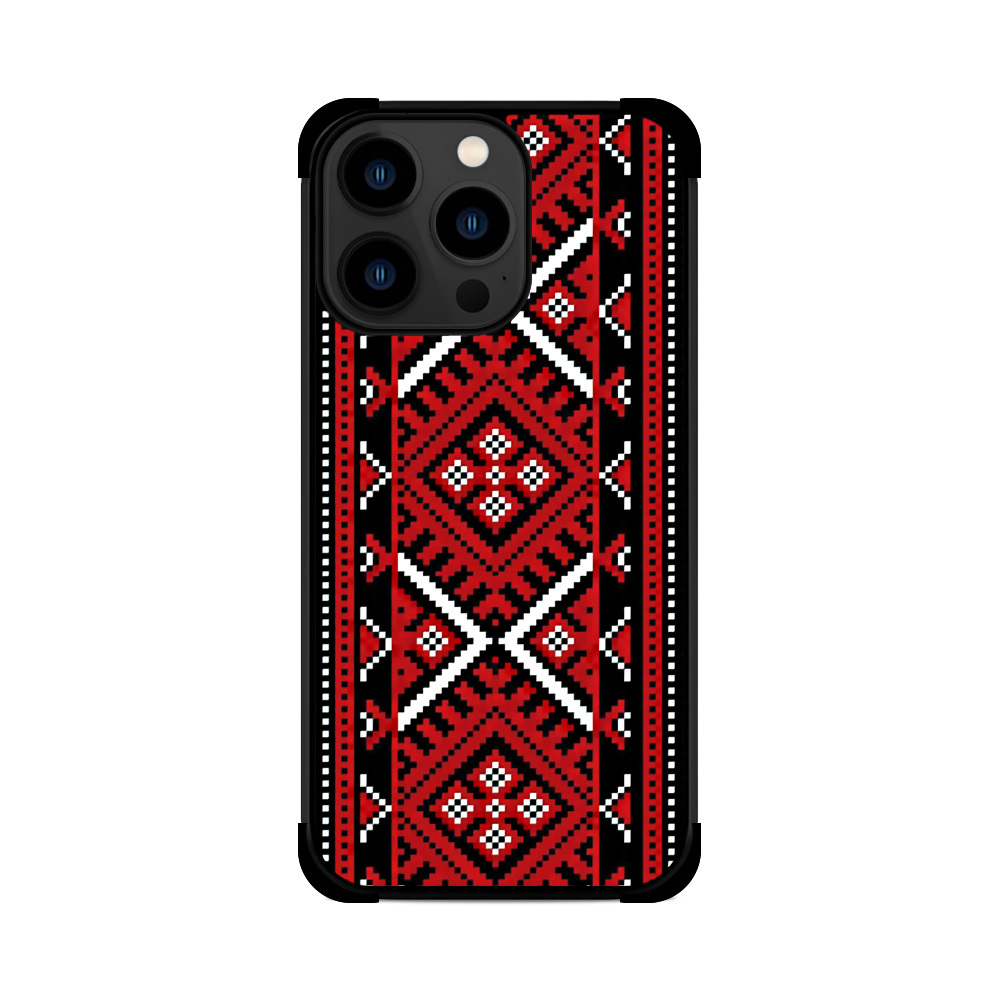 Протиударний чохол для iPhone Вишиванка Хрестик