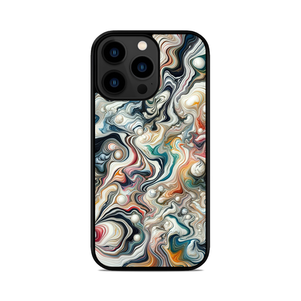 Чохол для iPhone, Samsung, Xiaomi, Huawei, Oppo, Realme мармур Веселка