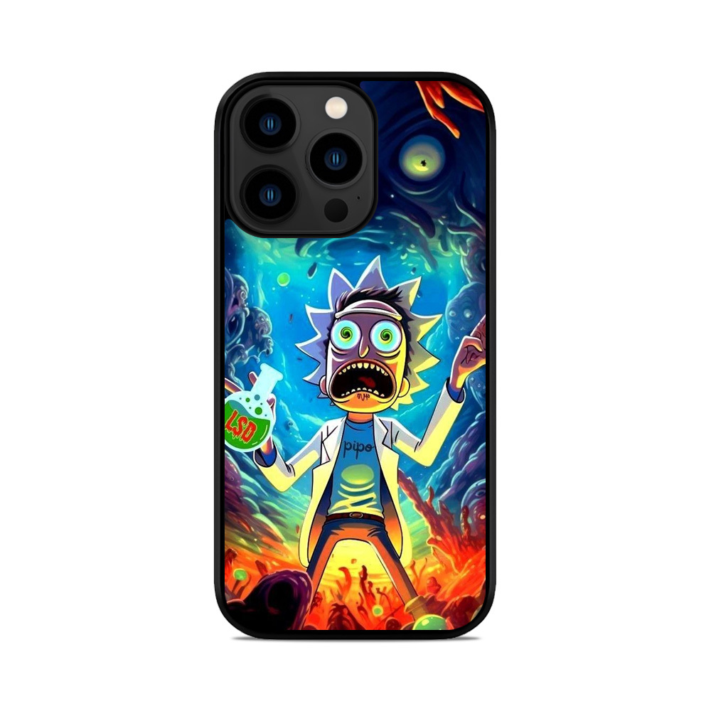 Чохол для iPhone, Samsung, Xiaomi, Huawei, Oppo, Realme Рік Морті Безумний Вчений