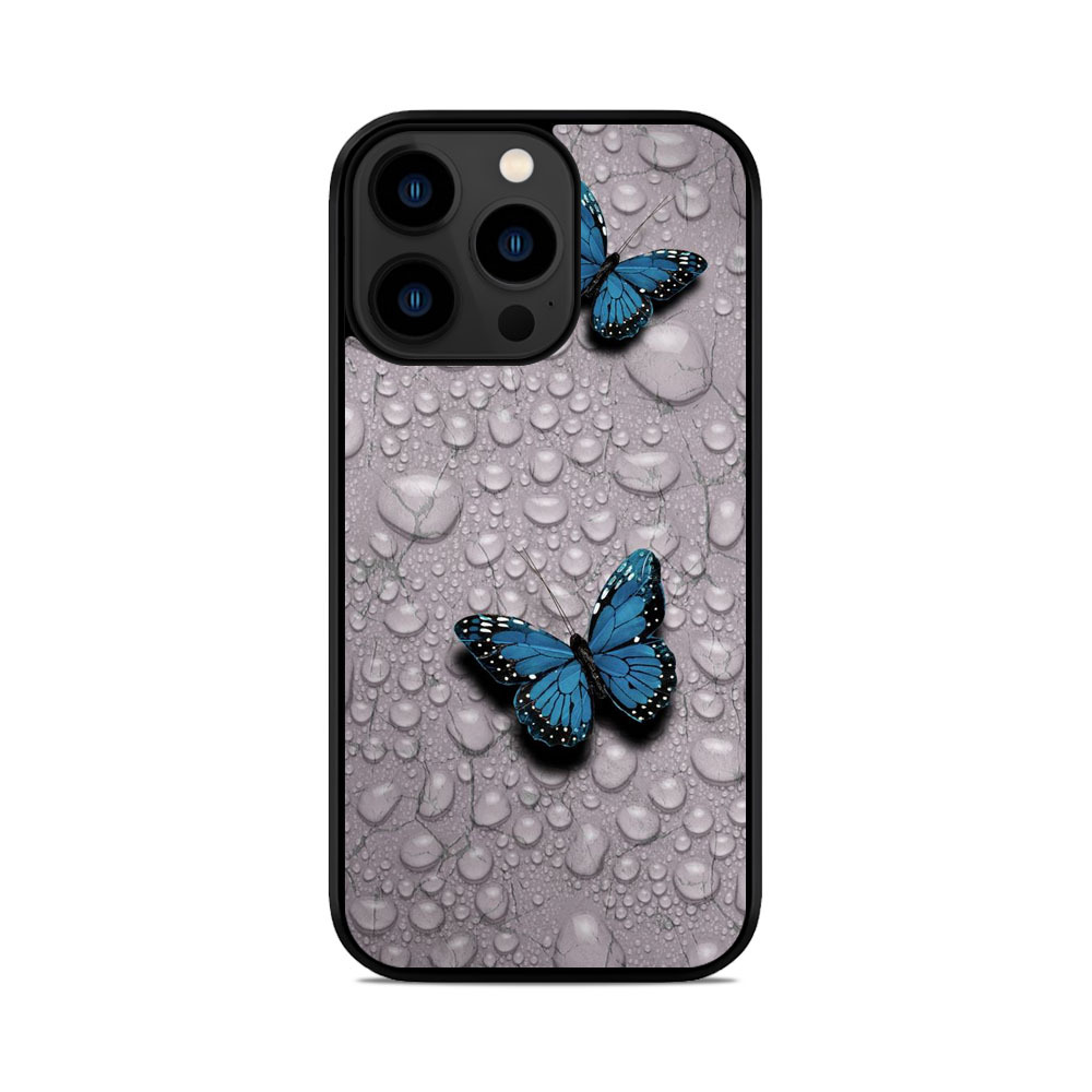 Чохол для iPhone, Samsung, Xiaomi, Huawei, Oppo, Realme Метелики Краплі Води