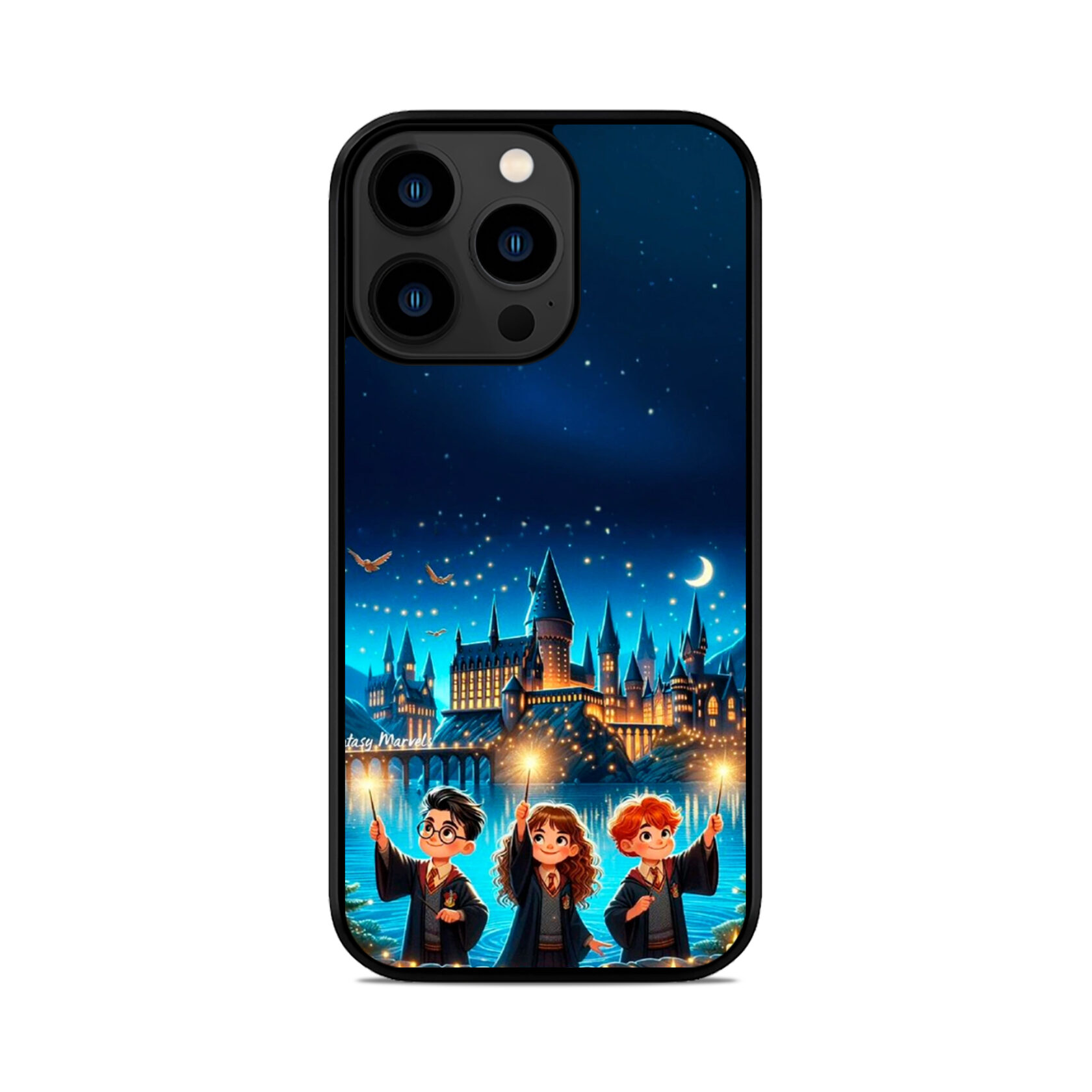 Чохол для iPhone, Samsung, Xiaomi, Huawei, Oppo, Realme ТРІЙЦЯ гаррі поттер новорічний чохол