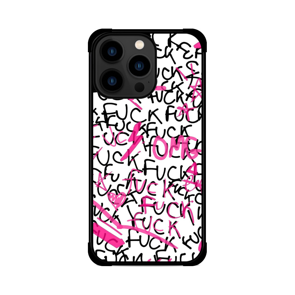 Протиударний чохол для iPhone графіті Fuck