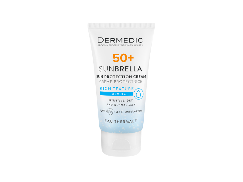 Dermedic SUNBRELLA Fluid protectie solara SPF50 ten uscat/normal