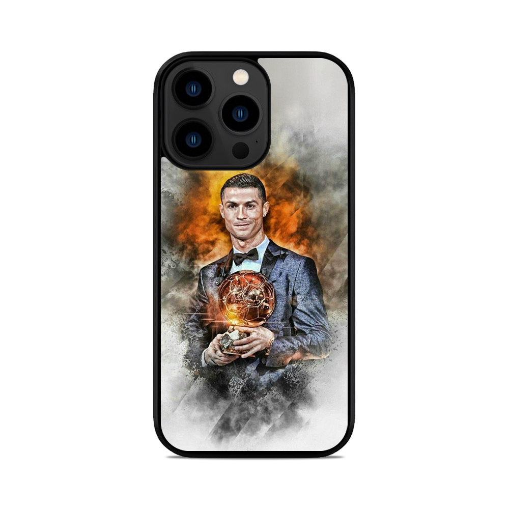 Чохол для iPhone, Samsung, Xiaomi, Huawei, Oppo, Realme Cristiano Ronaldo Золотий Мяч