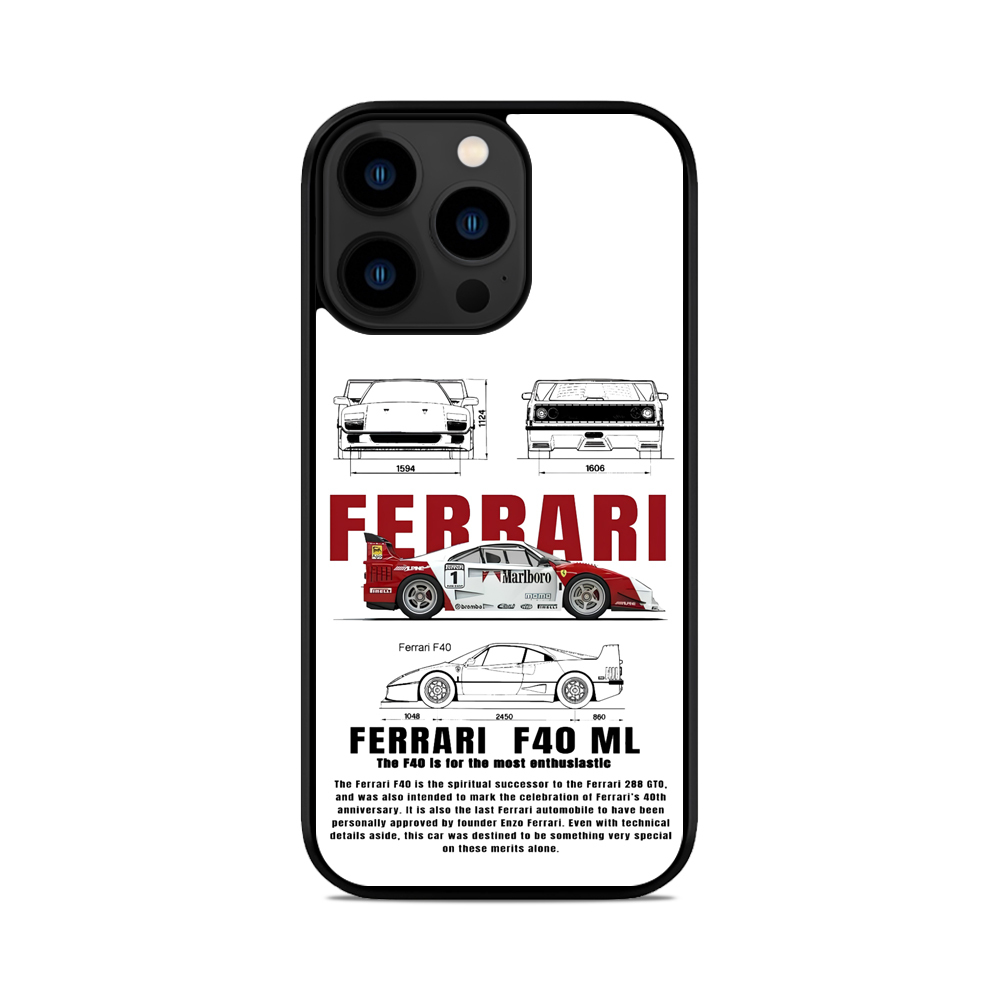 Чохол для iPhone, Samsung, Xiaomi, Huawei, Oppo, Realme Ferrari F40 ML