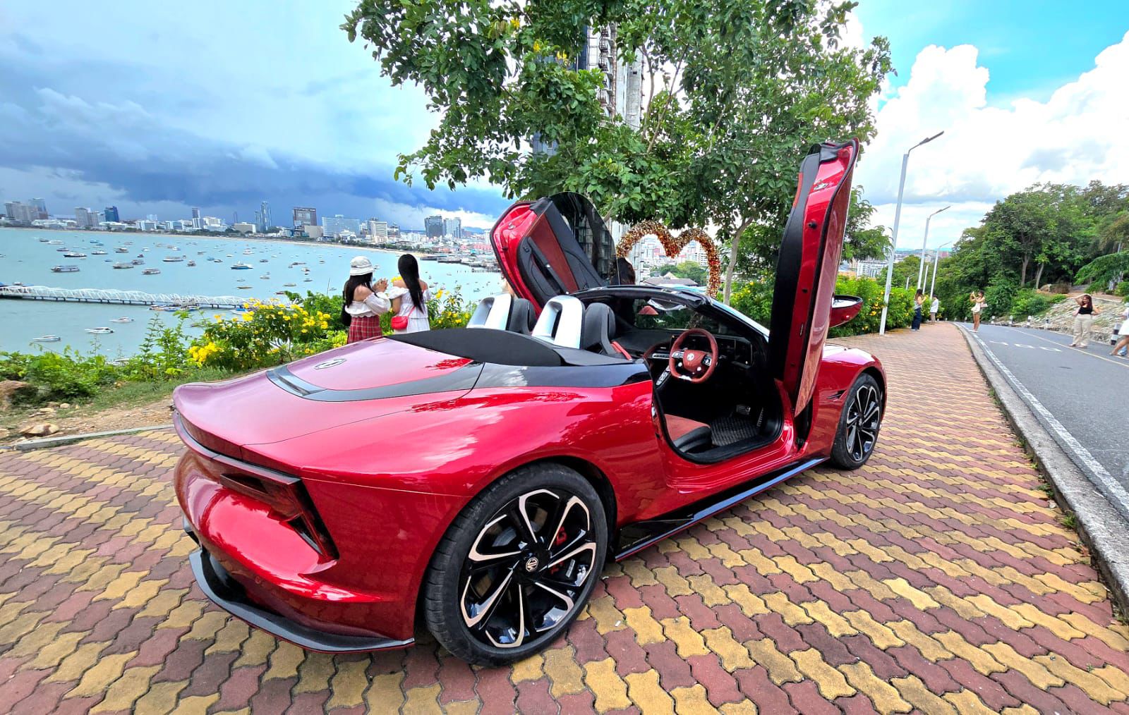 New MG Cyberster electric roadster rental Pattaya Thailand