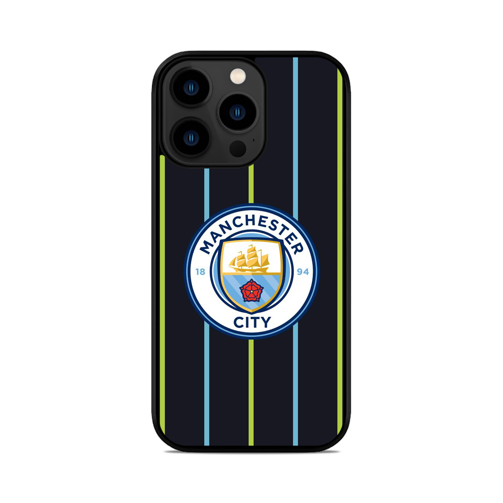 Чохол для iPhone, Samsung, Xiaomi, Huawei, Oppo, Realme Manchester City FC Полоски