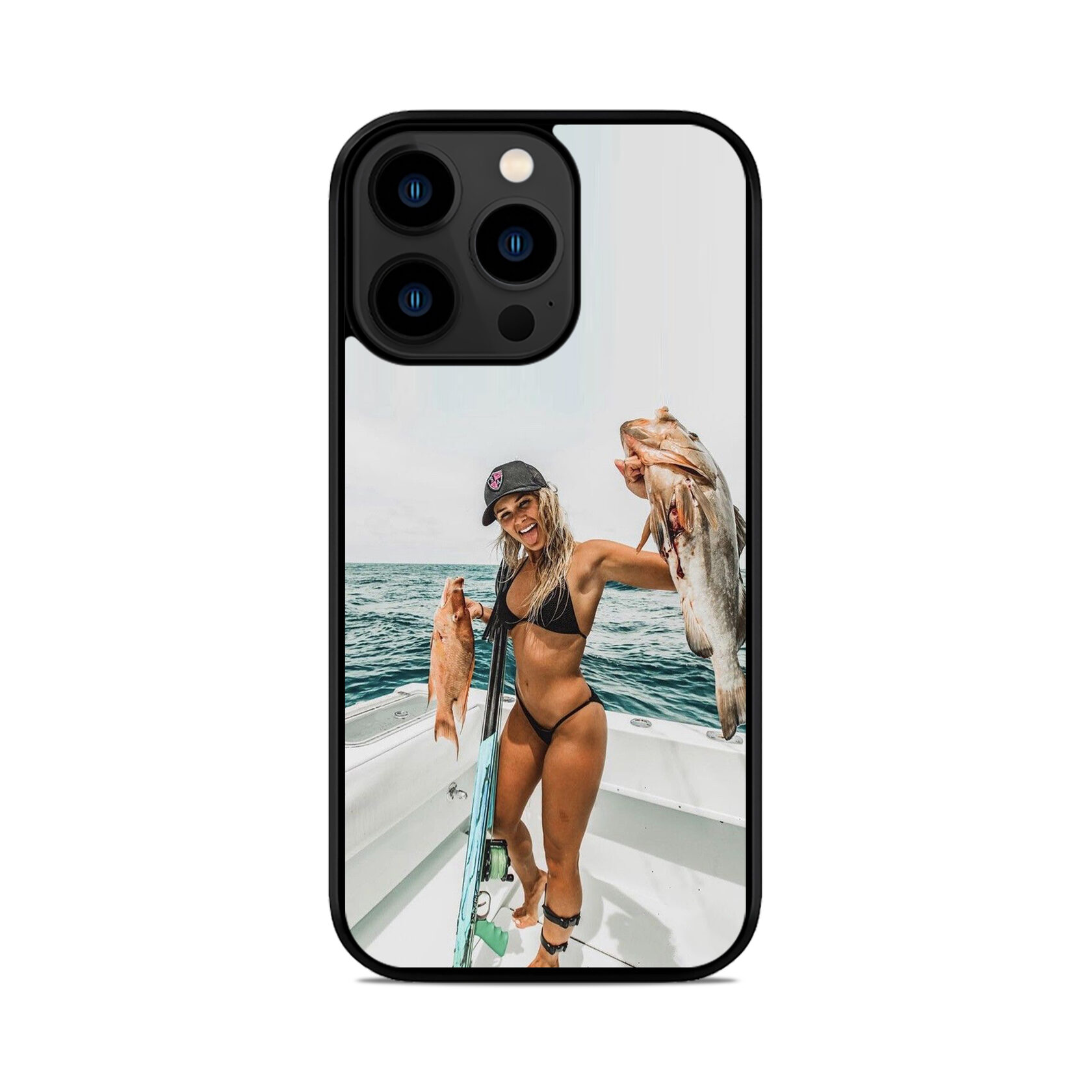 Чохол для iPhone, Samsung, Xiaomi, Huawei, Oppo, Realme Дівчина Рибалка