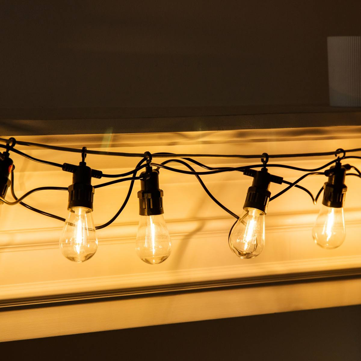 Ретро-гірлянда вулична 10 LED, теплий білий