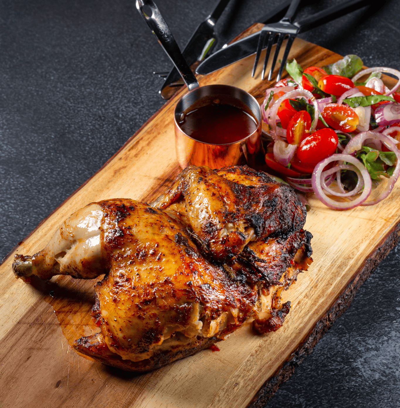 Beer Can Chicken (Half)