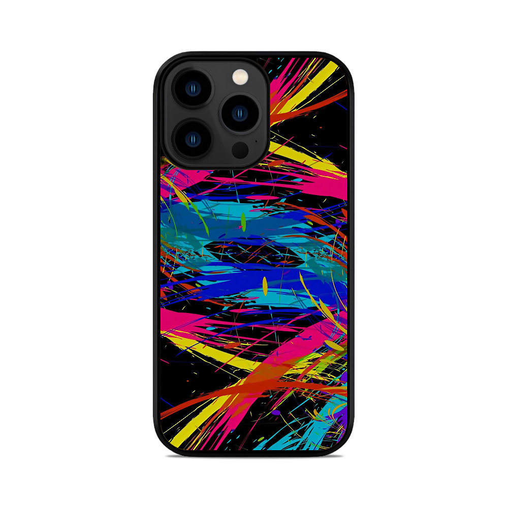 Чохол для iPhone, Samsung, Xiaomi, Huawei, Oppo, Realme абстракція Лінії Кольлорів