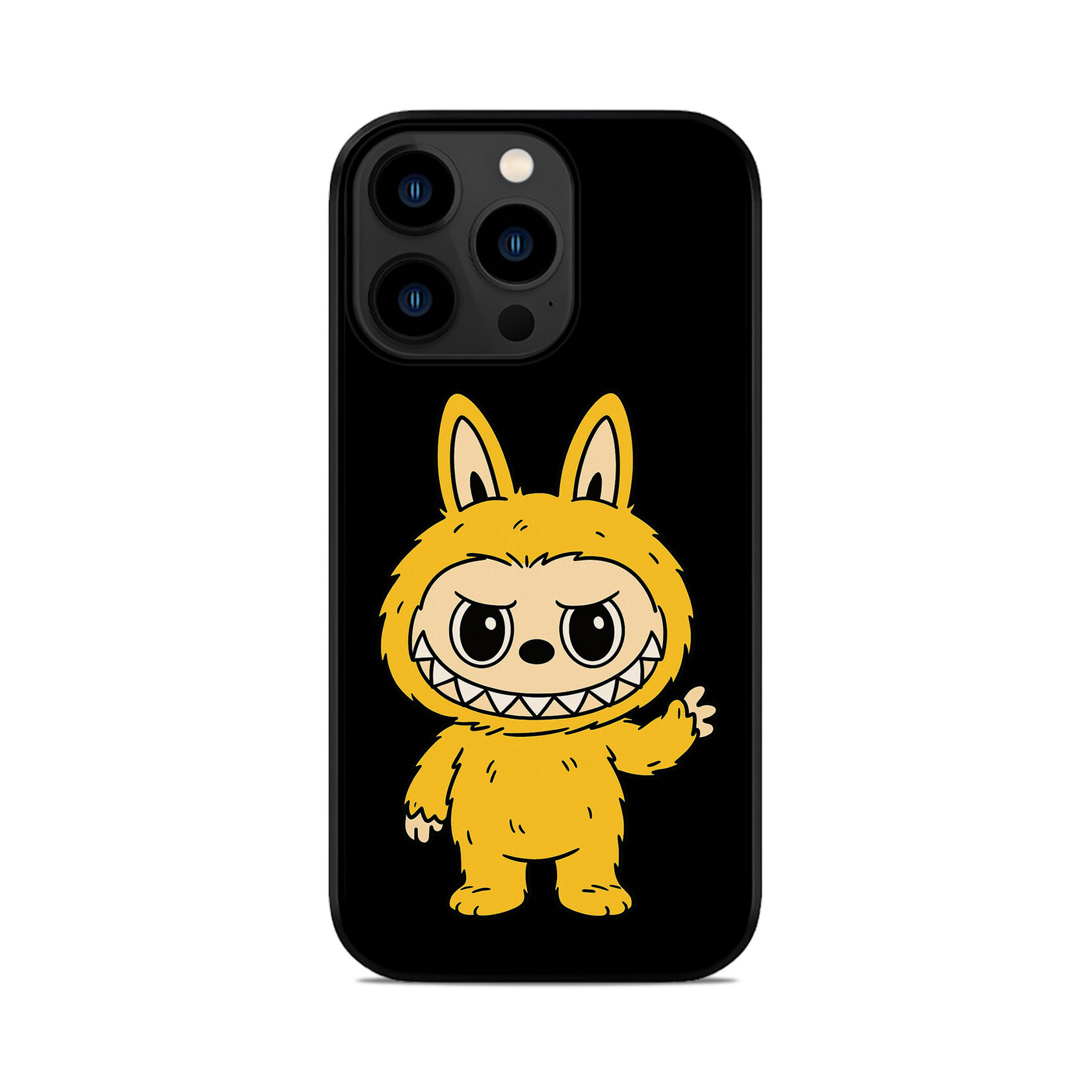 Чохол для iPhone, Samsung, Xiaomi, Huawei, Oppo, Realme LABUBU ЖОВТИЙ Лабубу