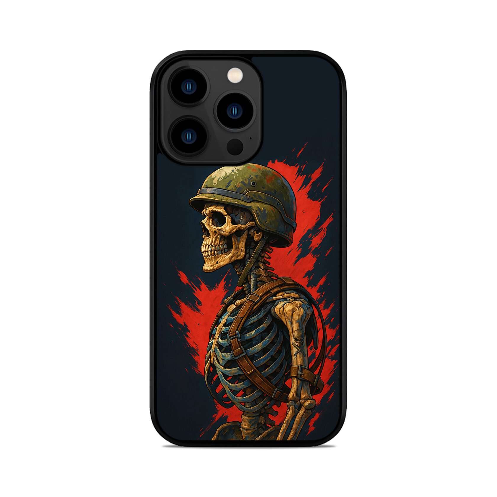 Чохол для iPhone, Samsung, Xiaomi, Huawei, Oppo, Realme СКЕЛЕТ ЗСУ