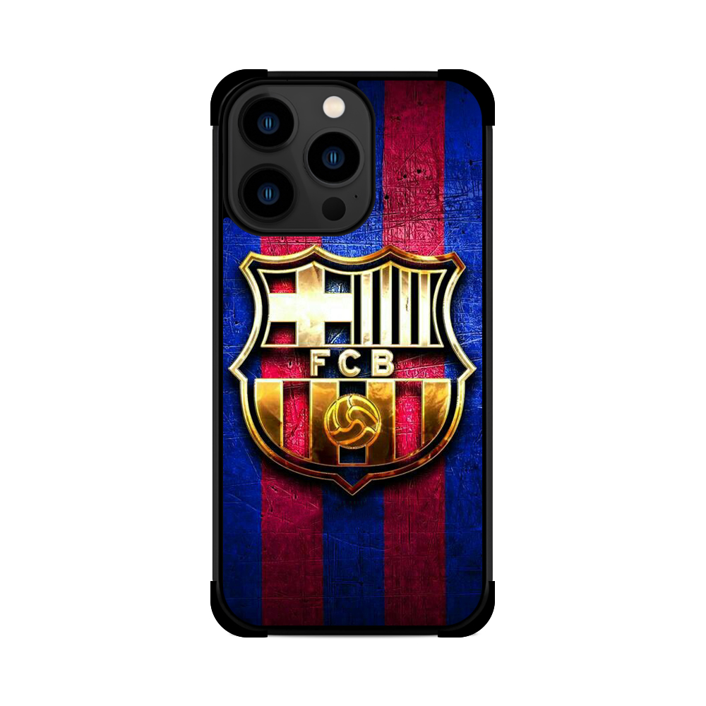 Протиударний чохол для iPhone Barcelona FC Лого метал