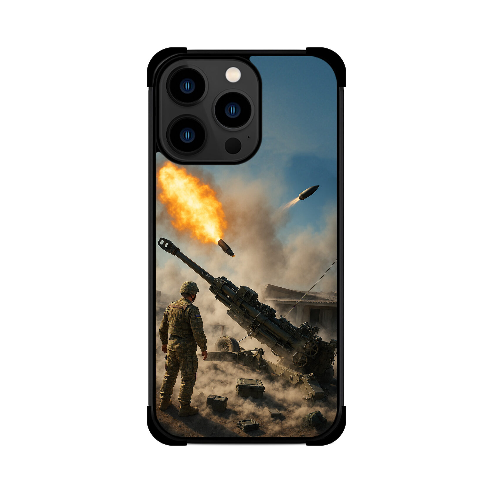 Протиударний чохол для iPhone ЗСУ АРТИЛЕРІЯ ПУСК