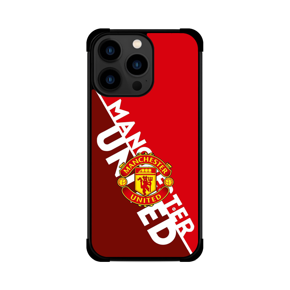 Протиударний чохол для iPhone Manchester United fc Червоний Фон Лого