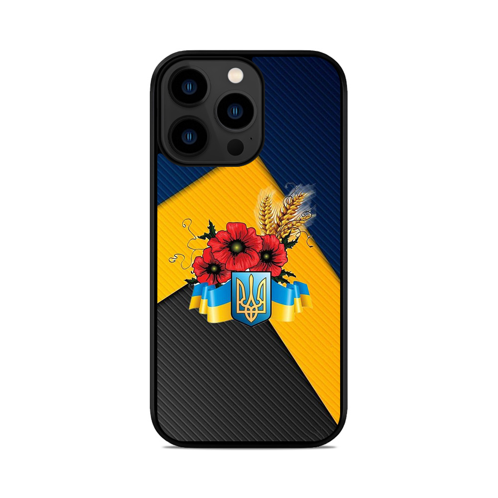 Чохол для iPhone, Samsung, Xiaomi, Huawei, Oppo, Realme Україна Герб Мак