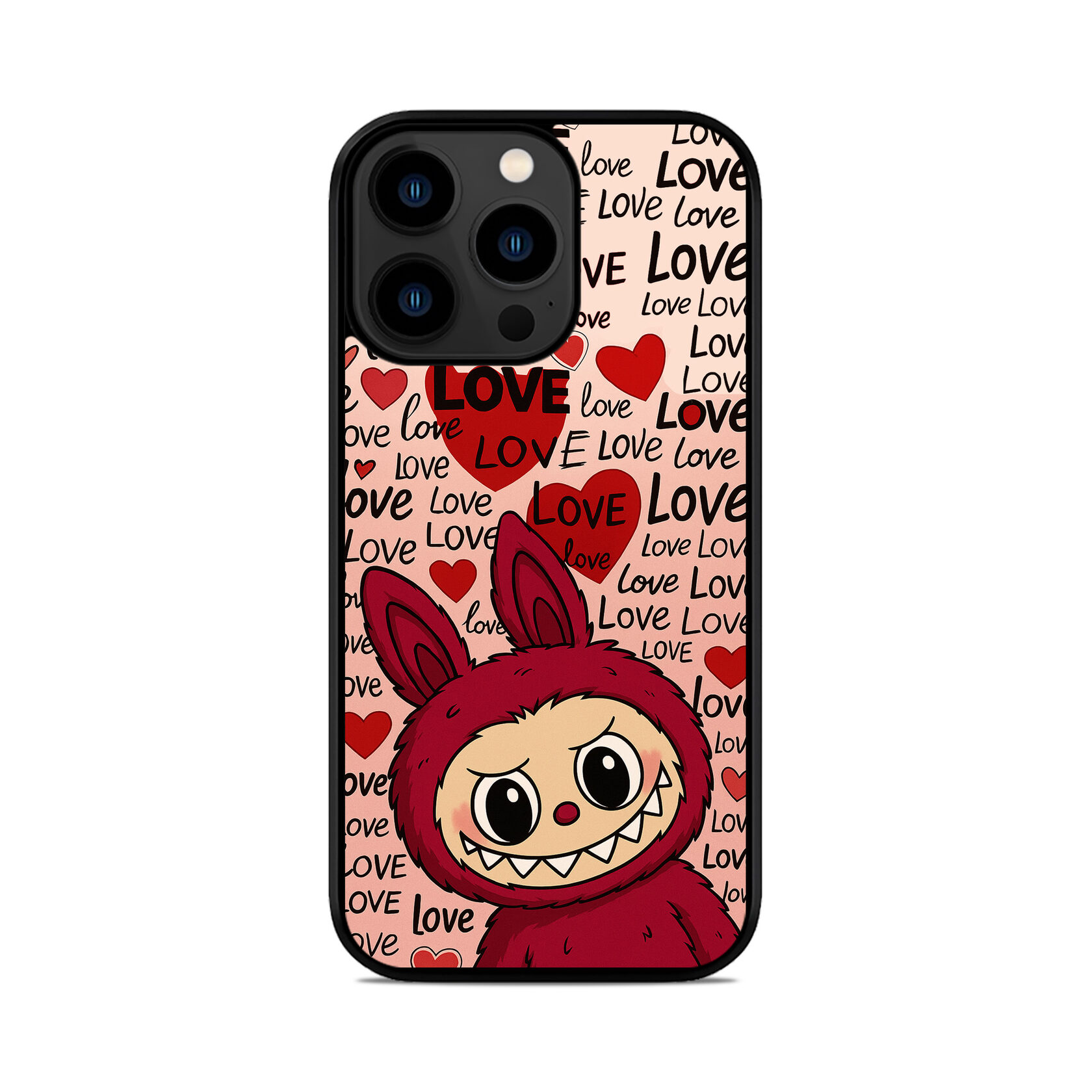 Чохол для iPhone, Samsung, Xiaomi, Huawei, Oppo, Realme LABUBU LOVE Лабубу