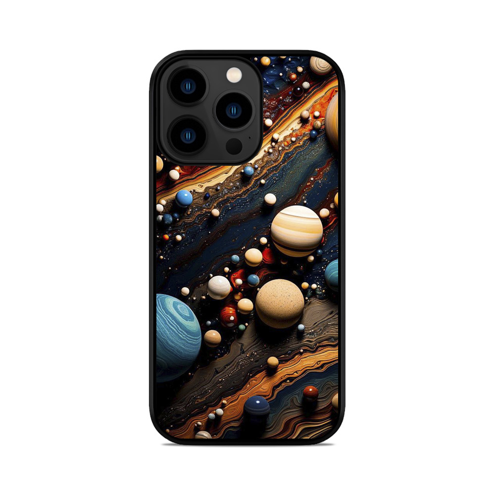 Чохол для iPhone, Samsung, Xiaomi, Huawei, Oppo, Realme мармур Планет