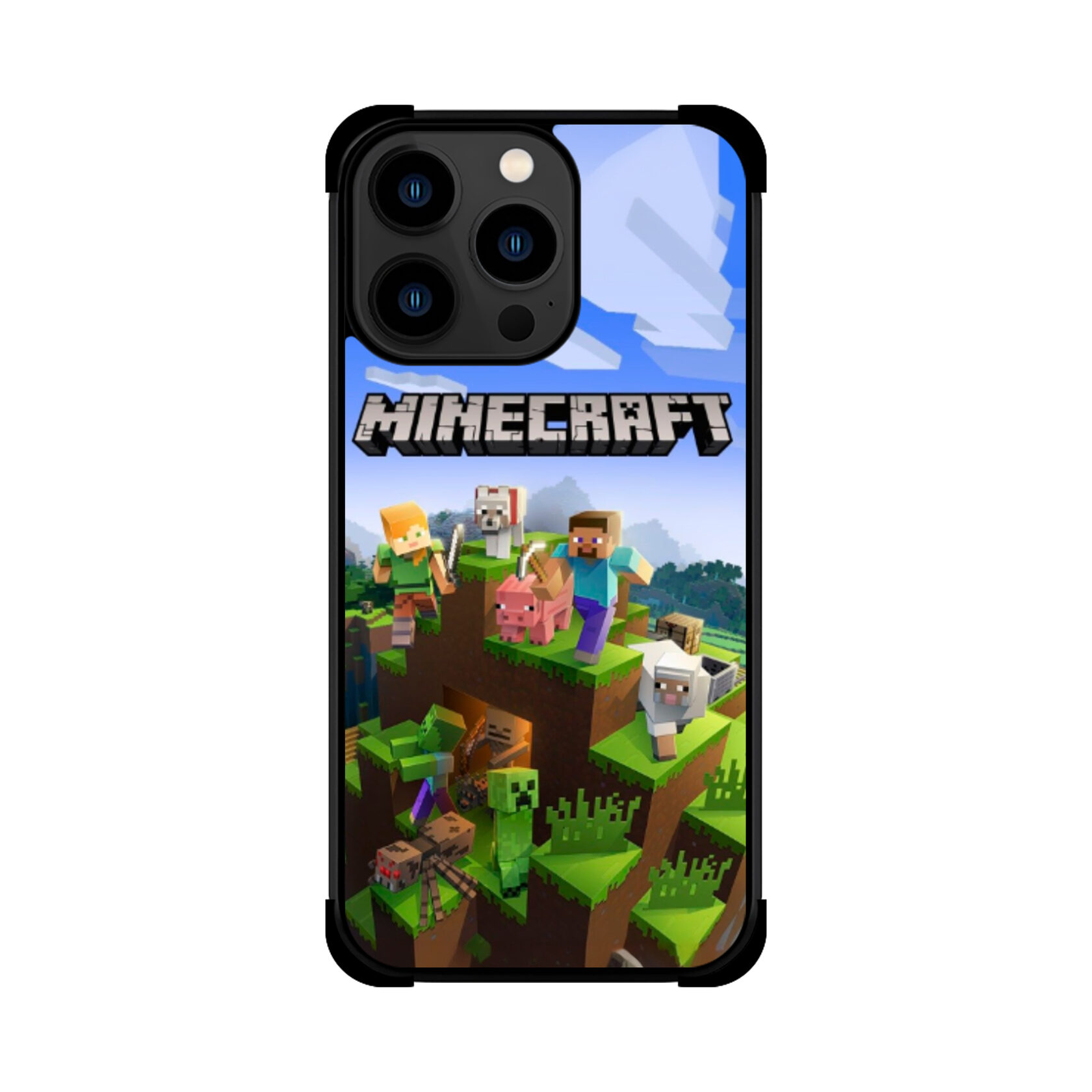 Протиударний чохол для iPhone Minecraft Друзі